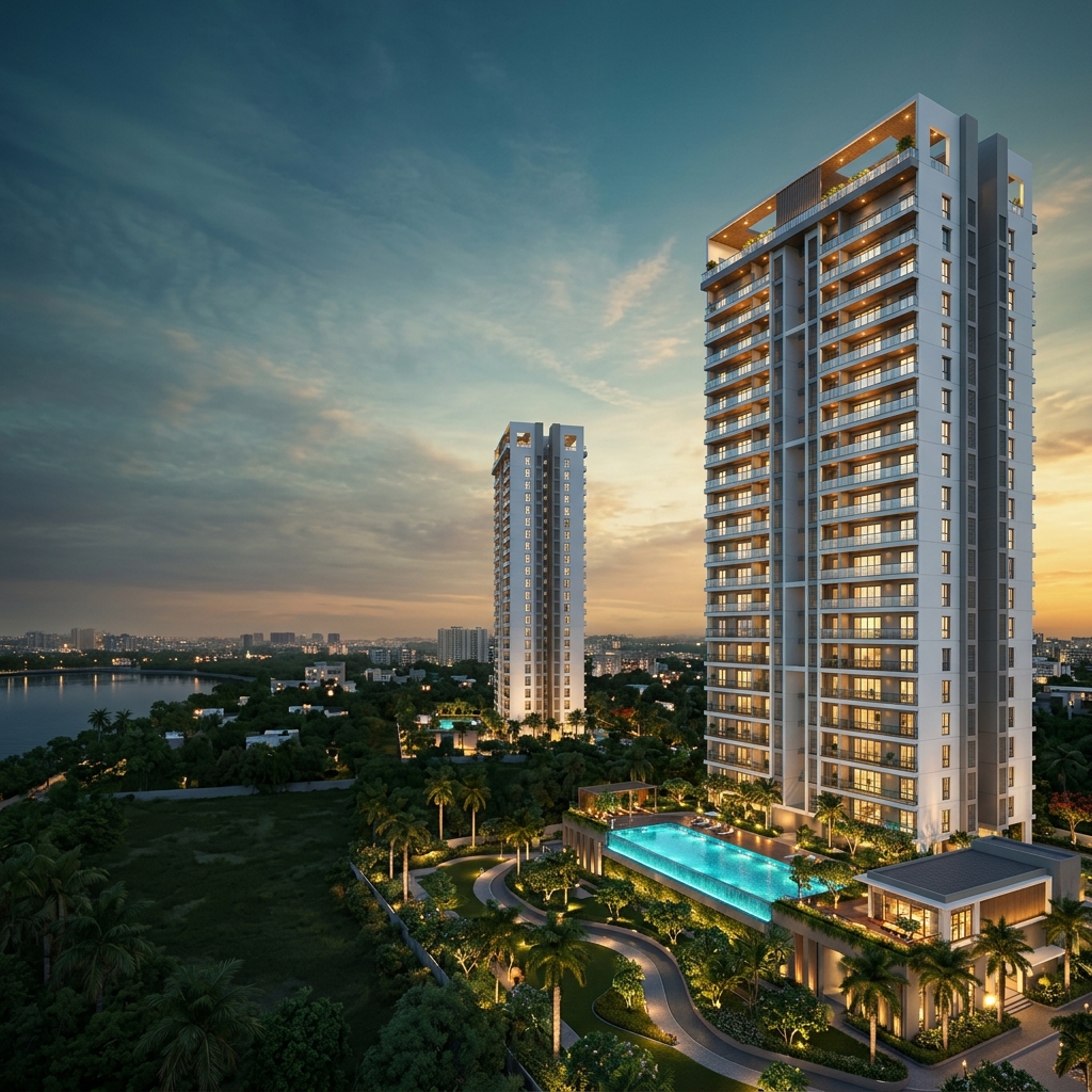 Premium residential towers on 200 FT Radial Road, Chennai